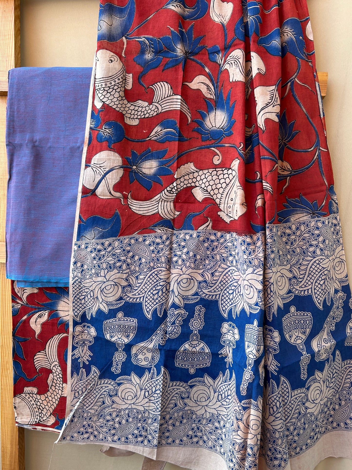 Kalamkari Cotton Dress Material