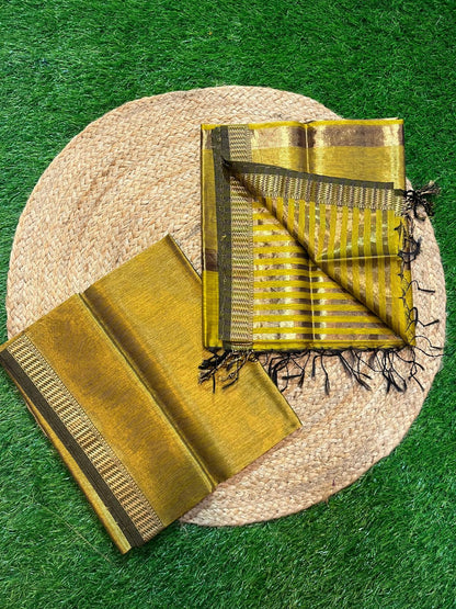 Maheshwari Tissue zari Dress Material