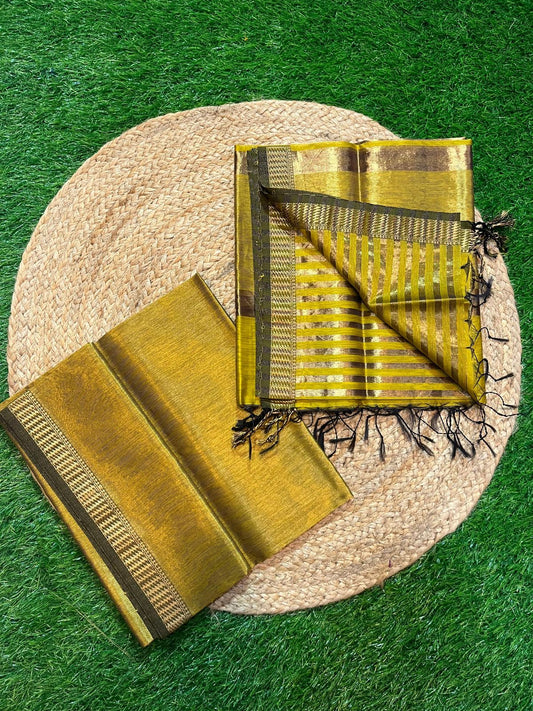 Maheshwari Tissue zari Dress Material