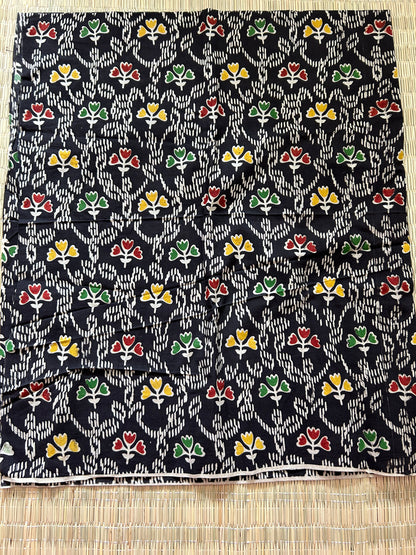 Kalamkari cotton fabric (1 m)(fab-53)