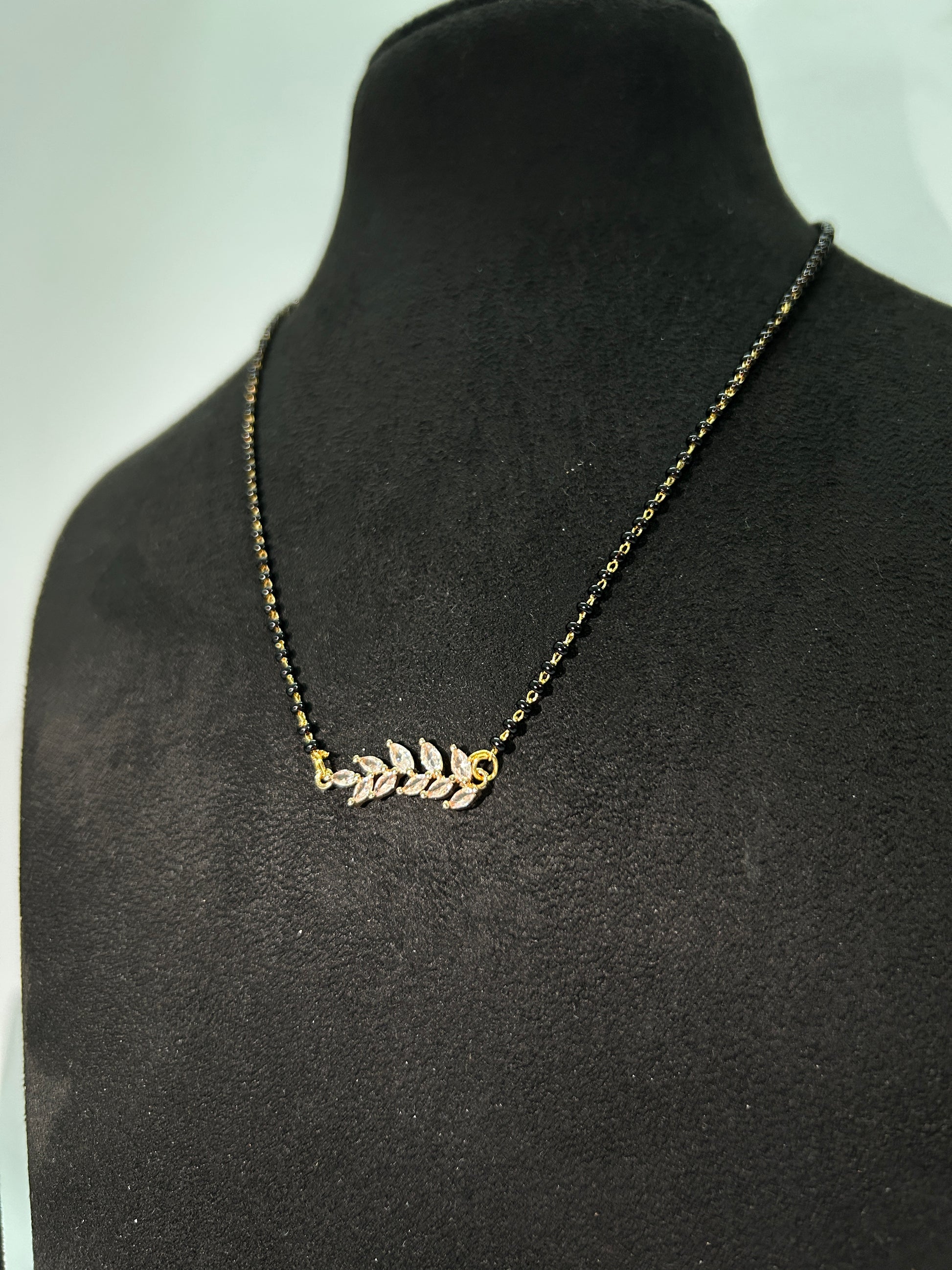 Mangalsutra with diamonds