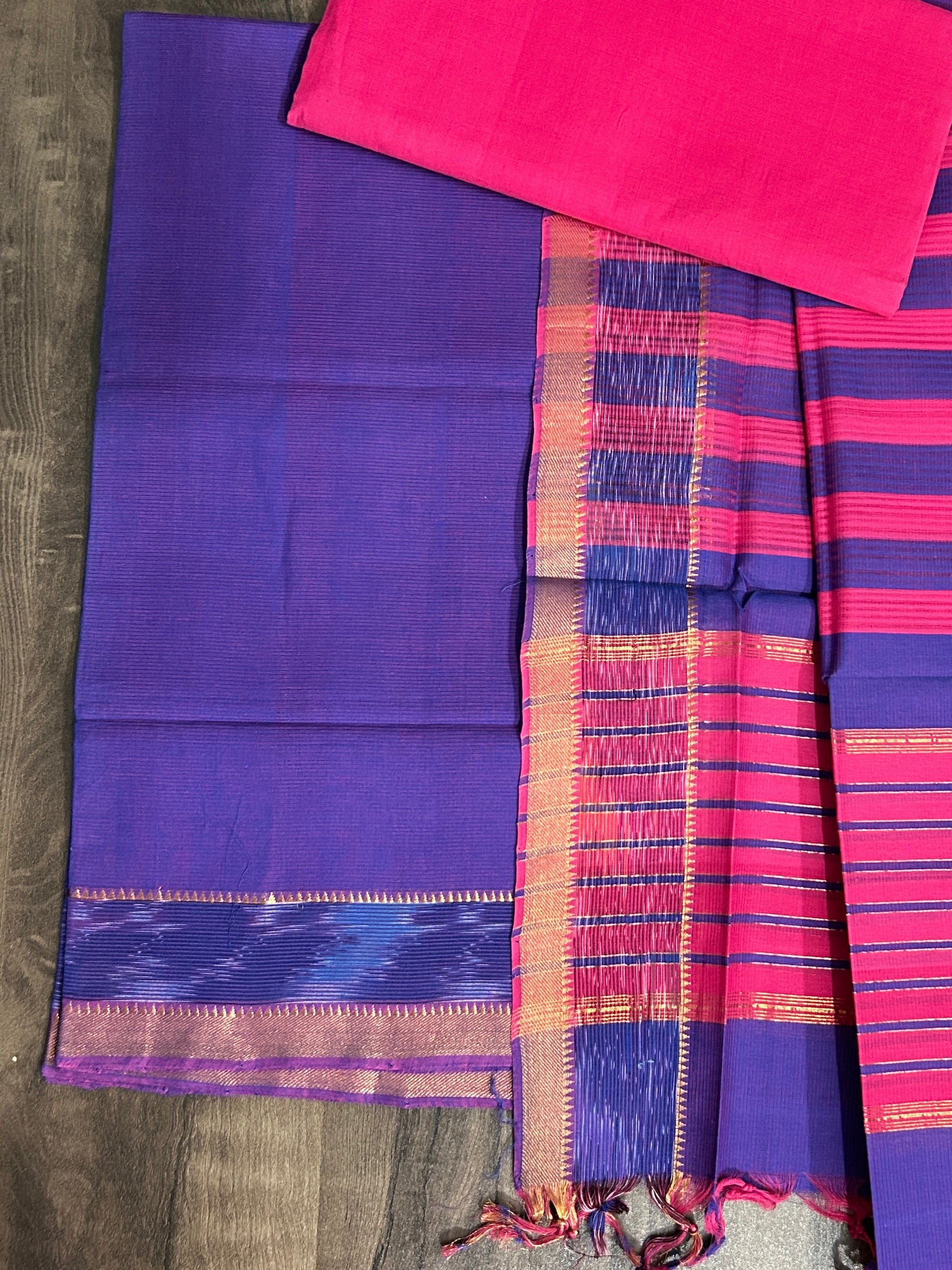 mangalagiri cotton dress materials in hyderabad Tvis and Bliss. Black and Red Mangalagiri Cotton Dress Material