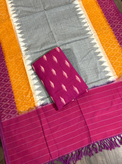 Duble Ikat Cotton Dress Material