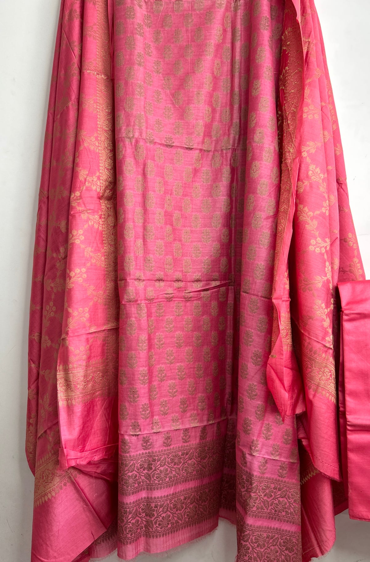 Banarasi Silk Cotton Dress Material