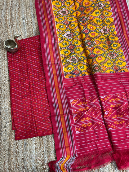 Pochampally Pure Silk Dress Material