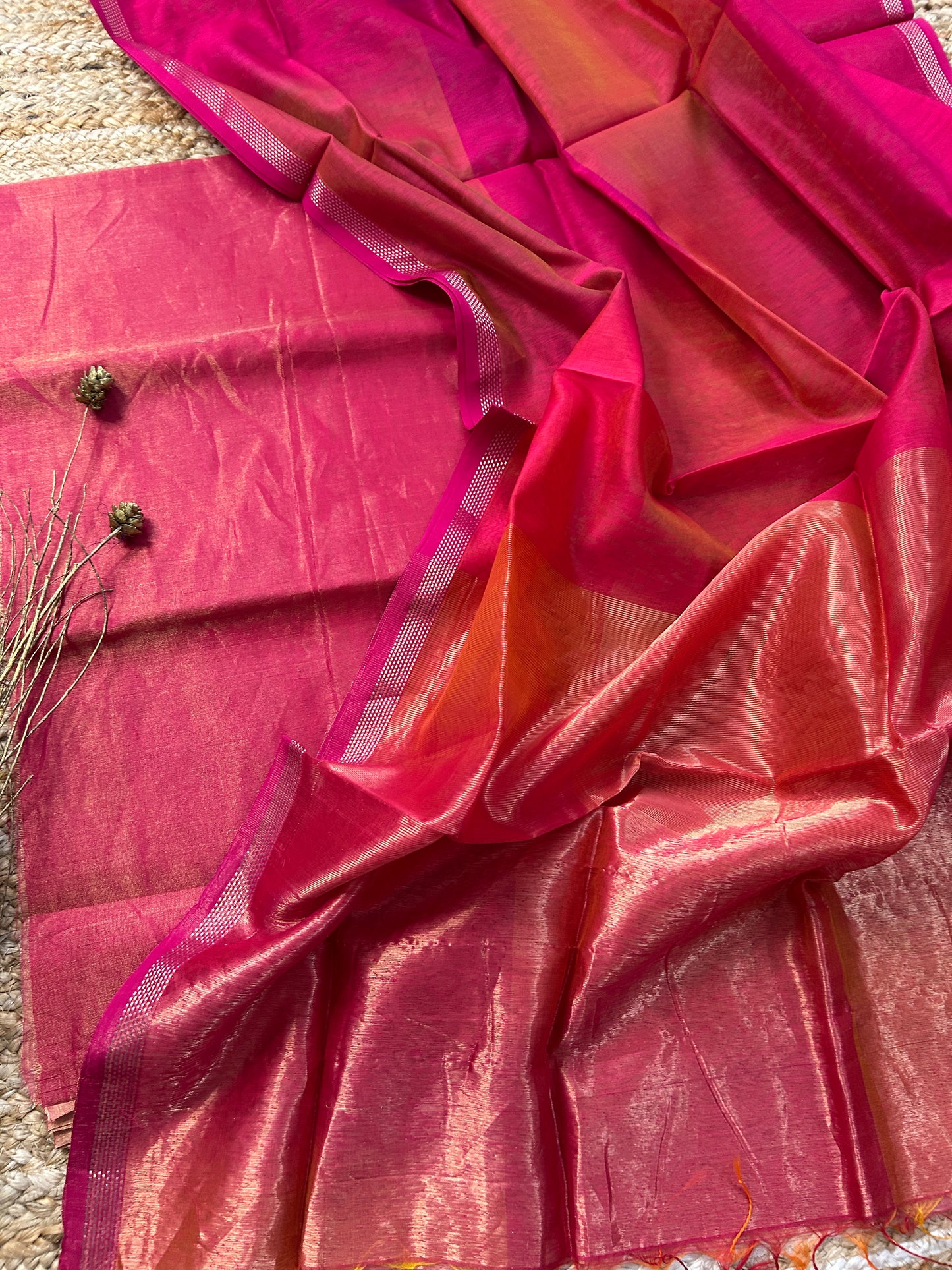 Maheshwari Tissue Silk Dress Material