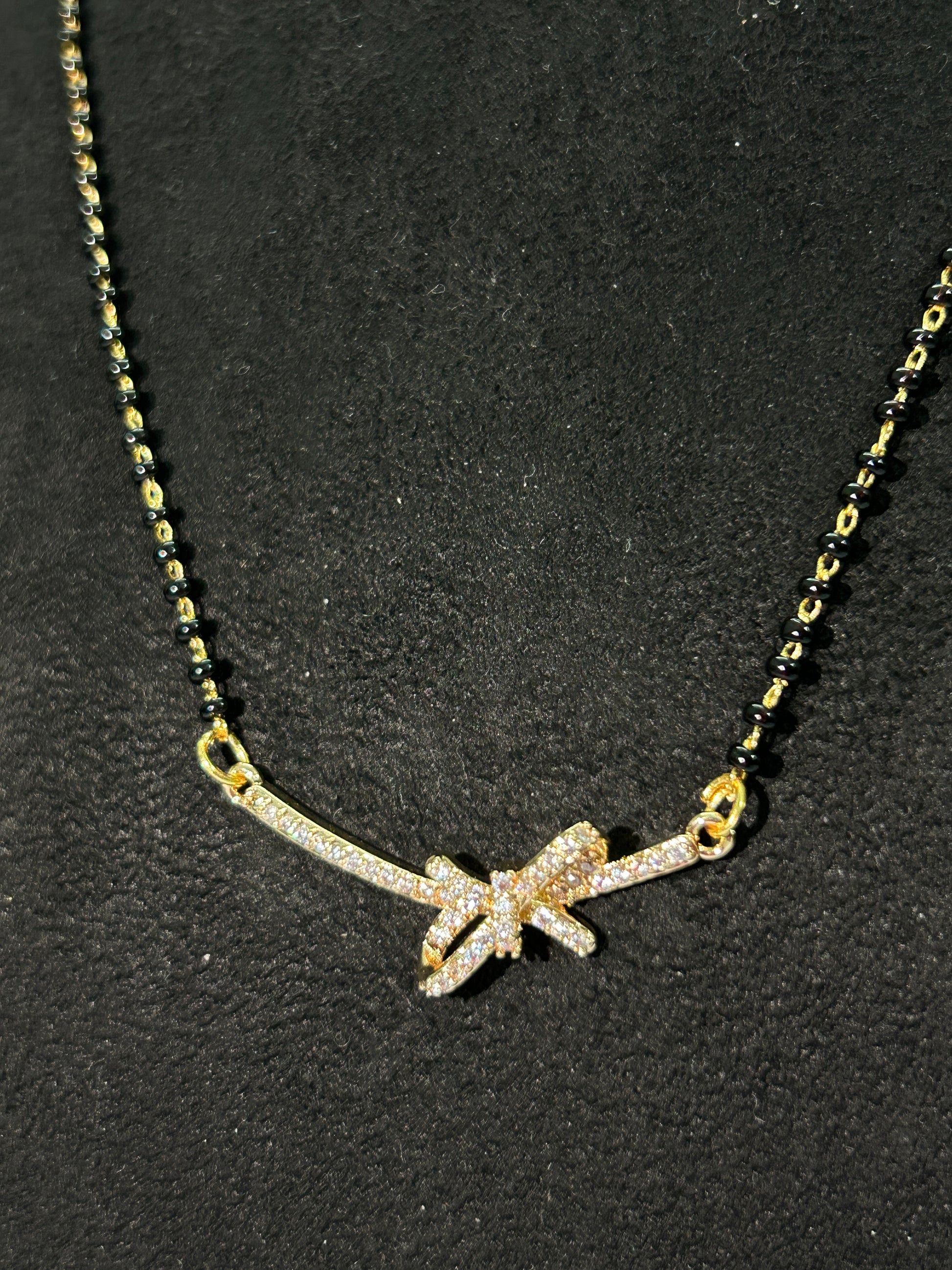 Mangalsutra with diamonds