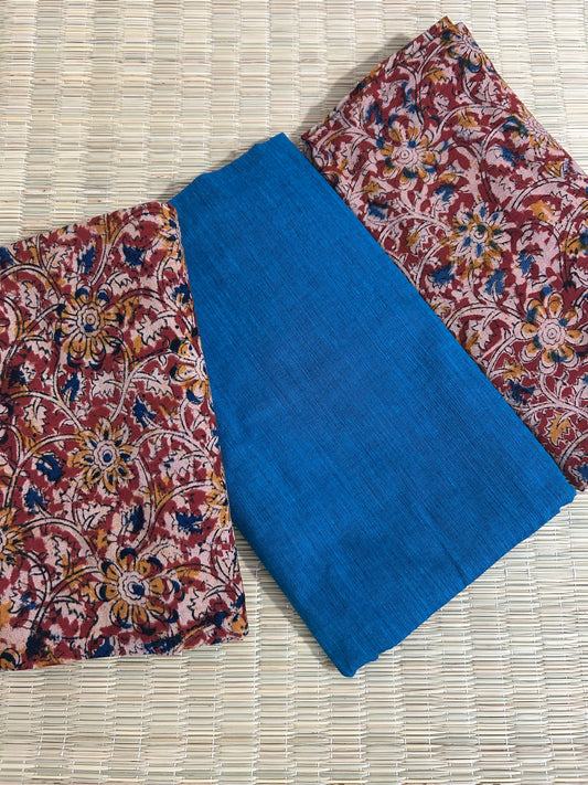 Kalamkari Cotton Dress Material