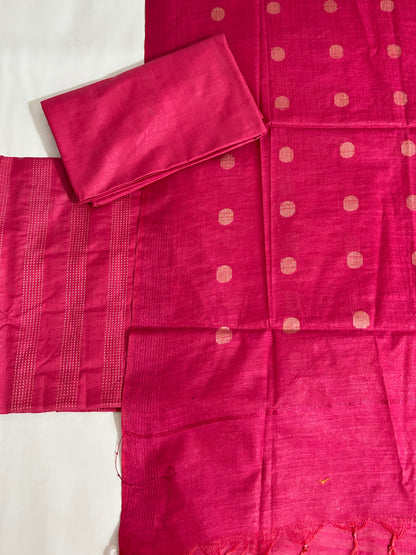 Katan Silk Cotton Dress Material