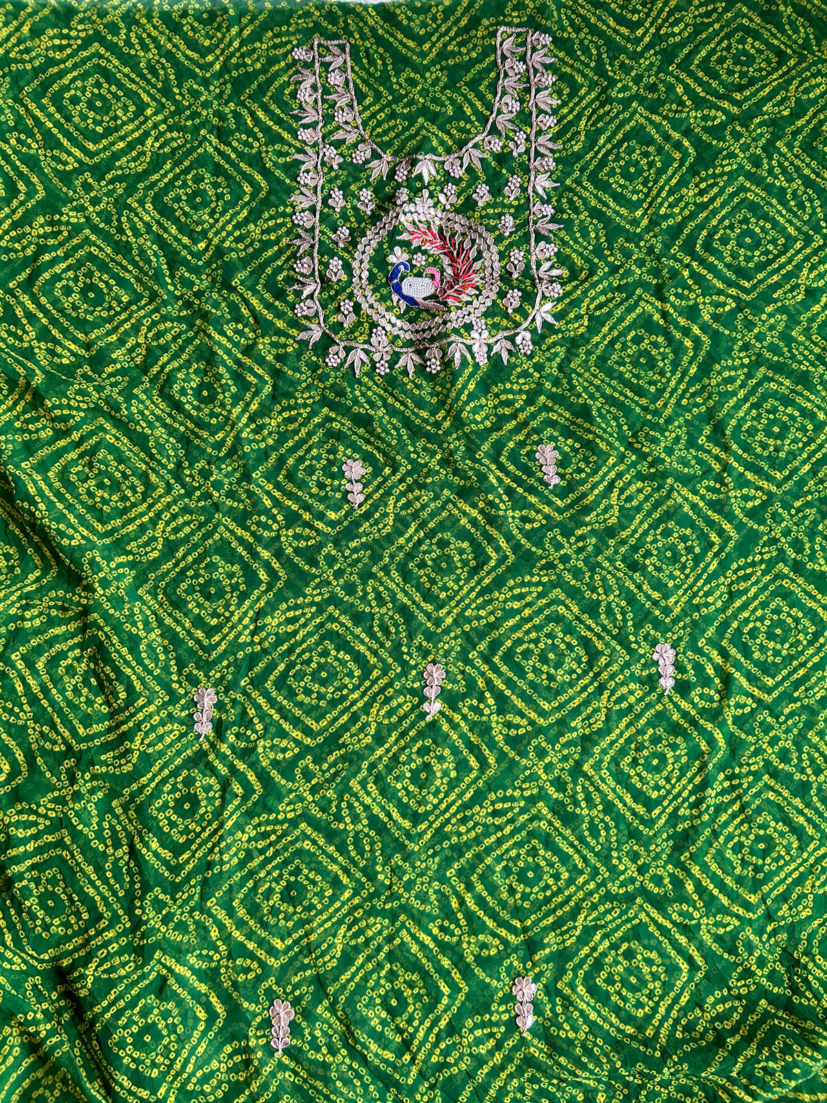 Georgette Kurti with Gotapatti and Jardosi Work