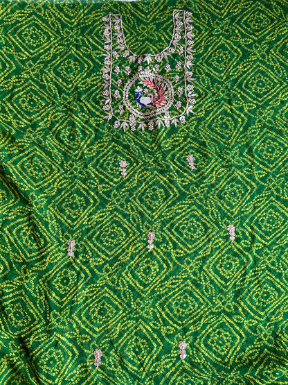 Georgette Kurti with Gotapatti and Jardosi Work