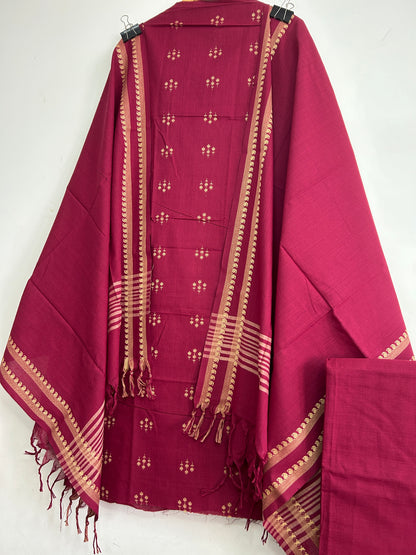 Handloom Cotton Dress Material