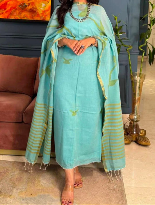 Jamdani Cotton Dress Material