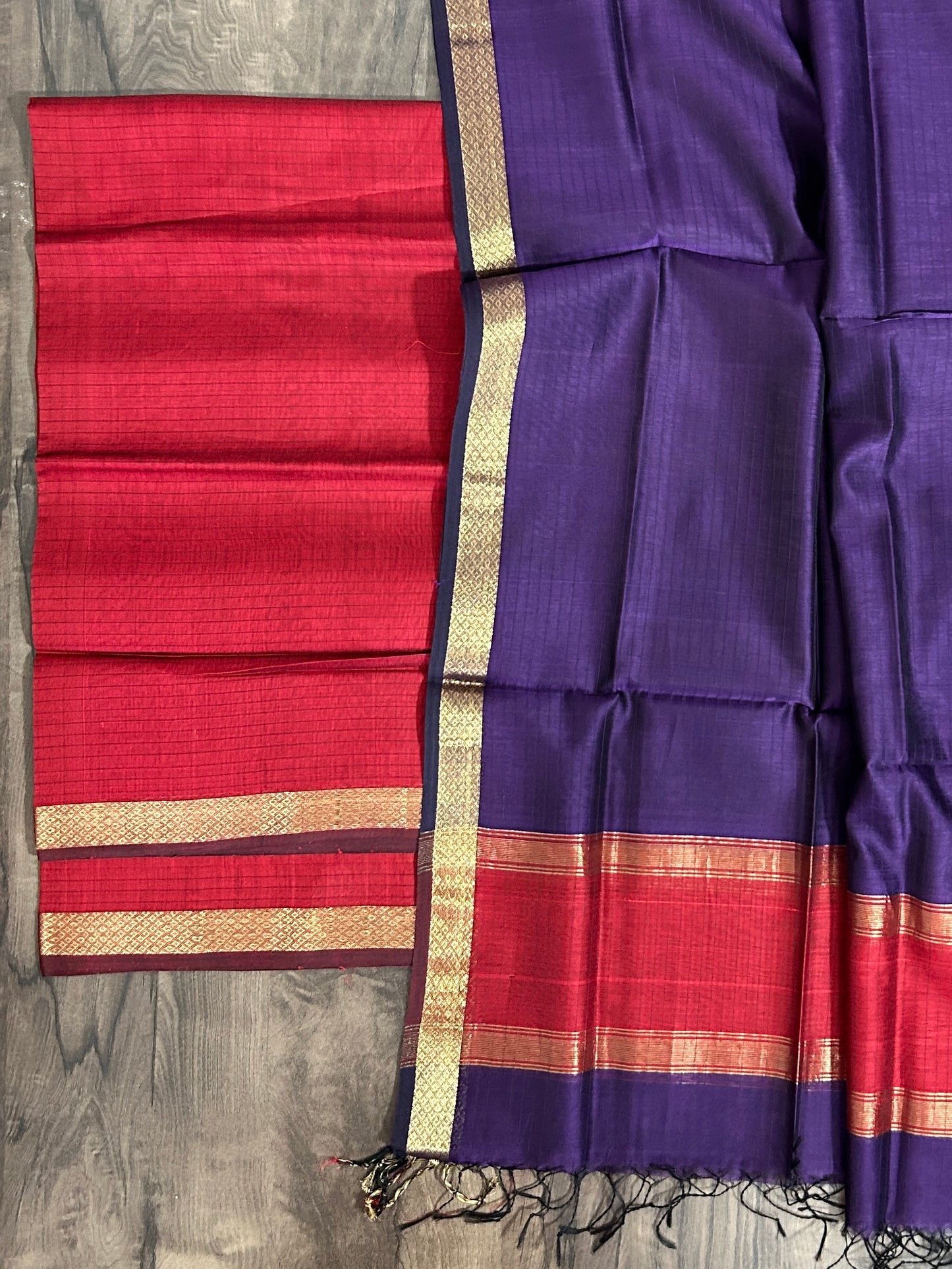 Maheshwari Silk Cotton Dress Material