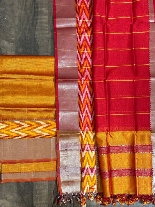 Mangalagiri Silk Dress Material