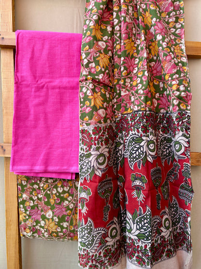 Kalamkari Cotton Dress Material
