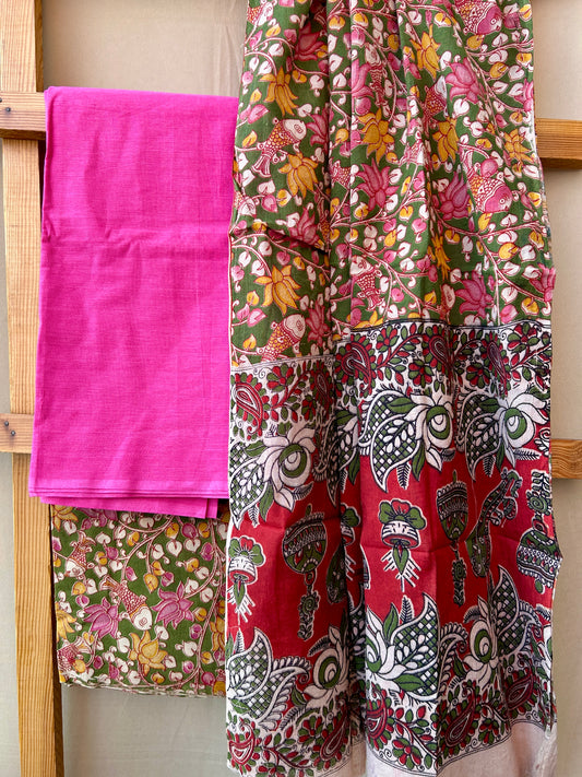 Kalamkari Cotton Dress Material
