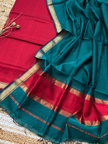 Maheshwari Silk Cotton Dress Material
