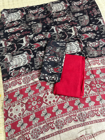 Kalamkari Cotton Dress Material