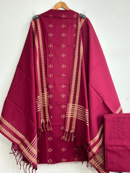 Handloom Cotton Dress Material