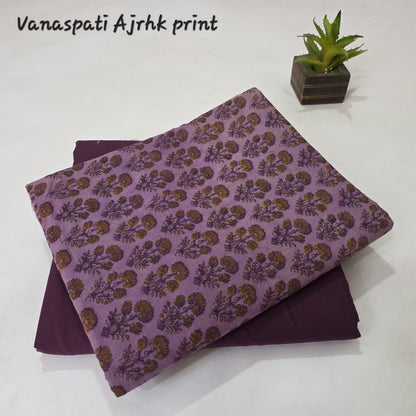 Vanaspati Hand BlockPrint Cotton Top Bottom Set