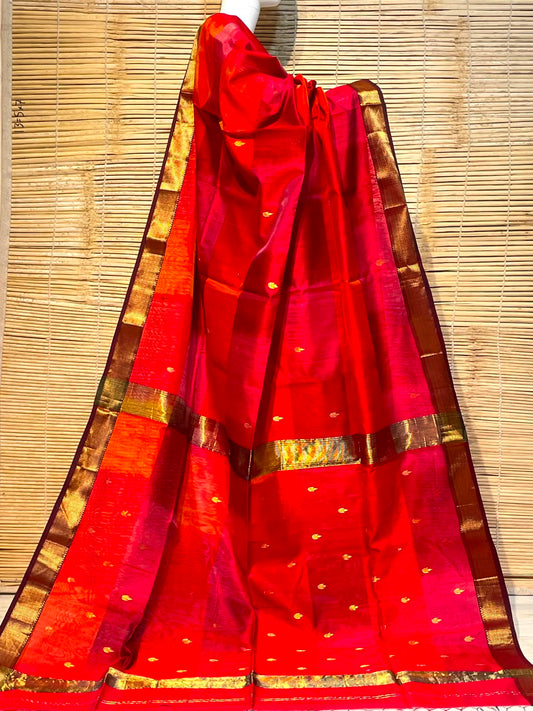 Maheshwari Silk Saree with Blouse