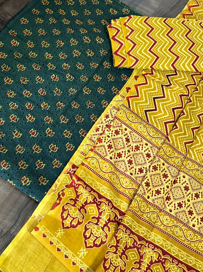 Ajrakh Cotton Hakoba Dress Material