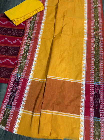 Sambalpuri Ikat Cotton Dress Material