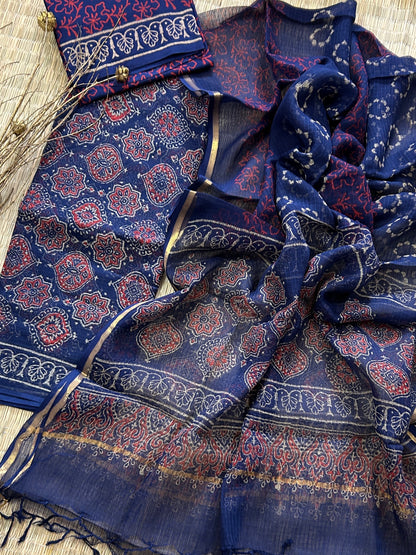 Hand BlockPrint Kota Doriya Dress Material