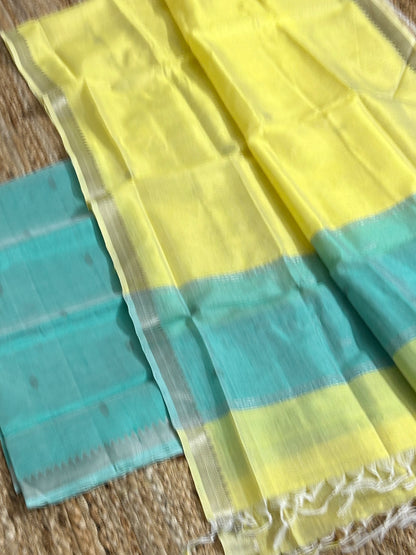 Mangalagiri Silk Cotton Dress Material