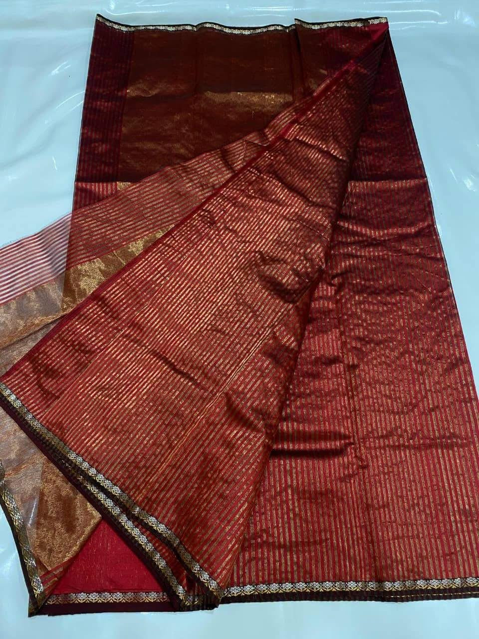 Chanderi Silk Saree with Blouse