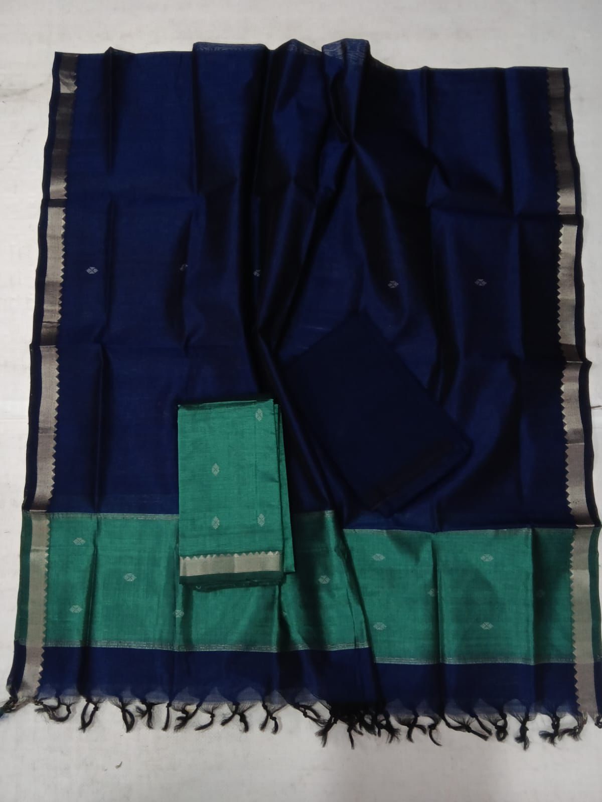 Mangalagiri Silk Cotton Dress Material