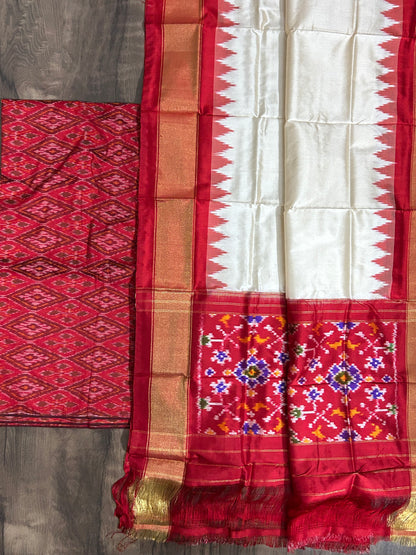 Pochampally Pure Silk Dress Material