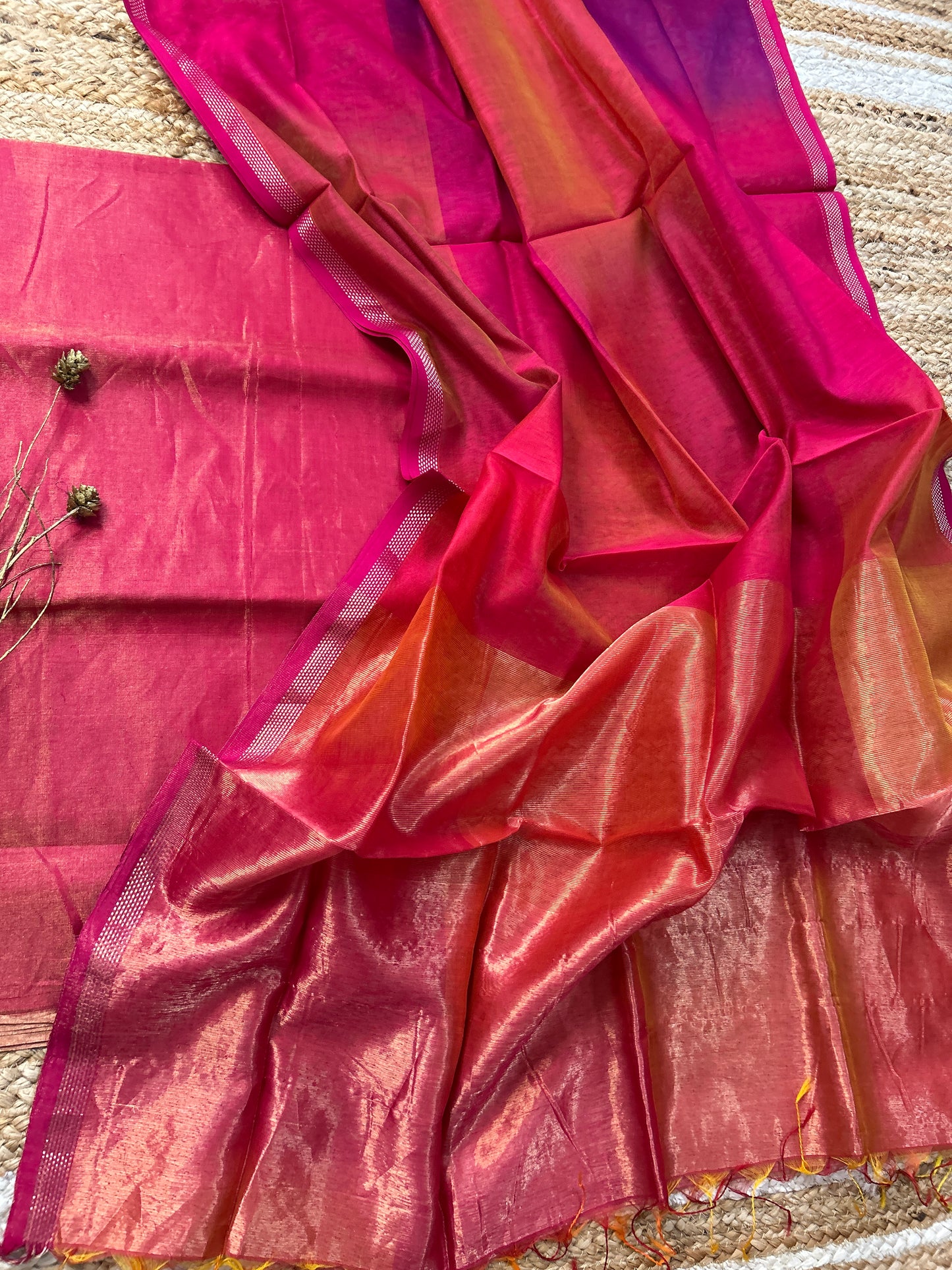 Maheshwari Tissue Silk Dress Material