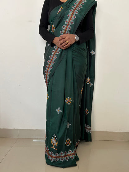 Kasuti Work Silk Saree with Blouse