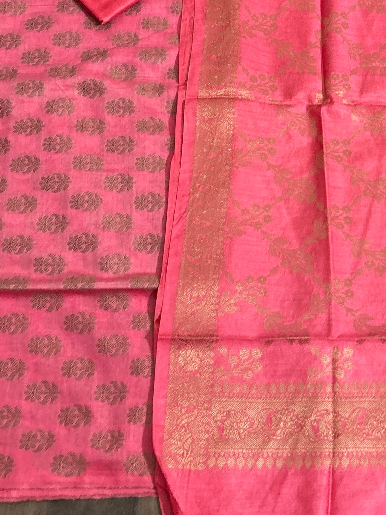 Banarasi Silk Cotton Dress Material