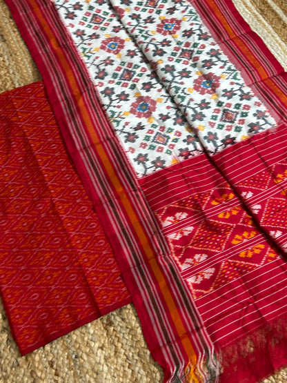 Pochampally Pure Silk Dress Material