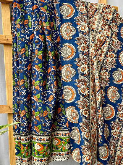 Kalamkari Cotton Saree with Blouse