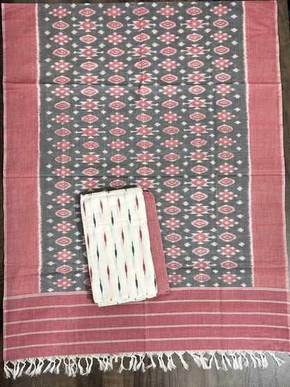 Duble Ikat Cotton Dress Material