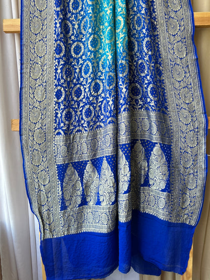 Pure Georgette Bandhej Neemjari Dupatta