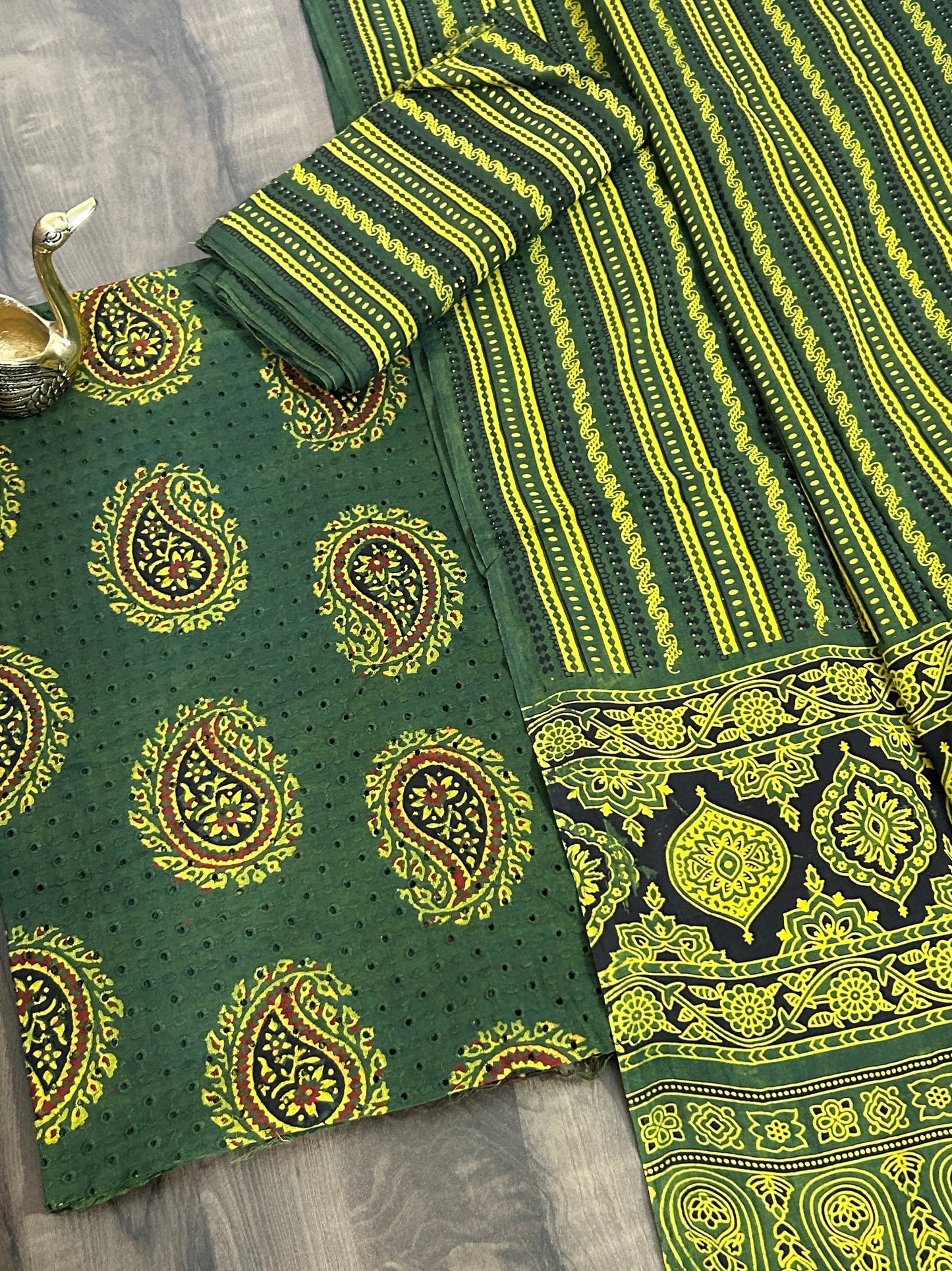Ajrakh Cotton Hakoba Dress Material