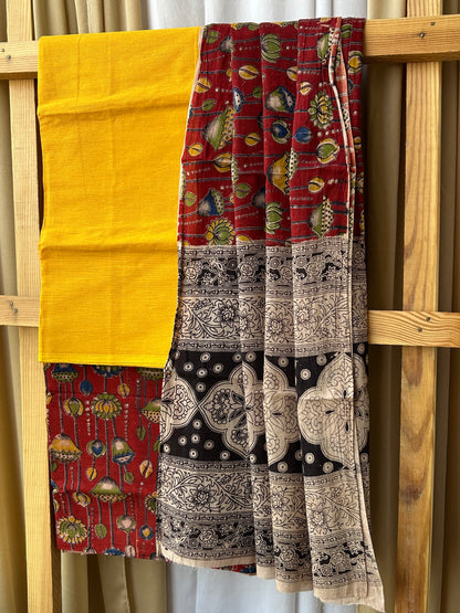 Kalamkari Cotton Dress Material
