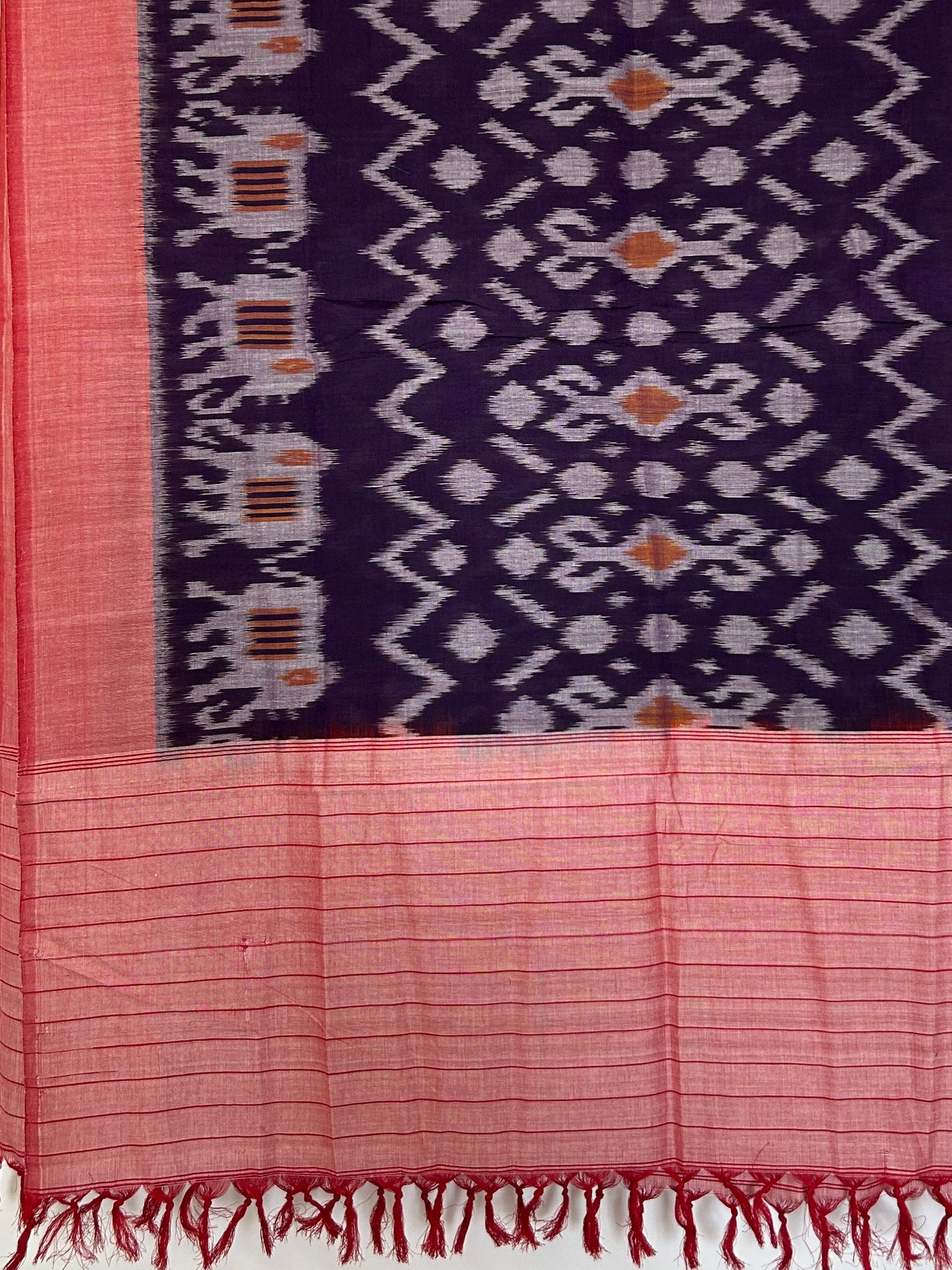 Ikat Mercerized Cotton Dupatta