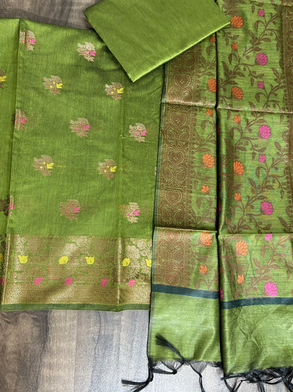 Banarasi Cotton Silk Dress Material