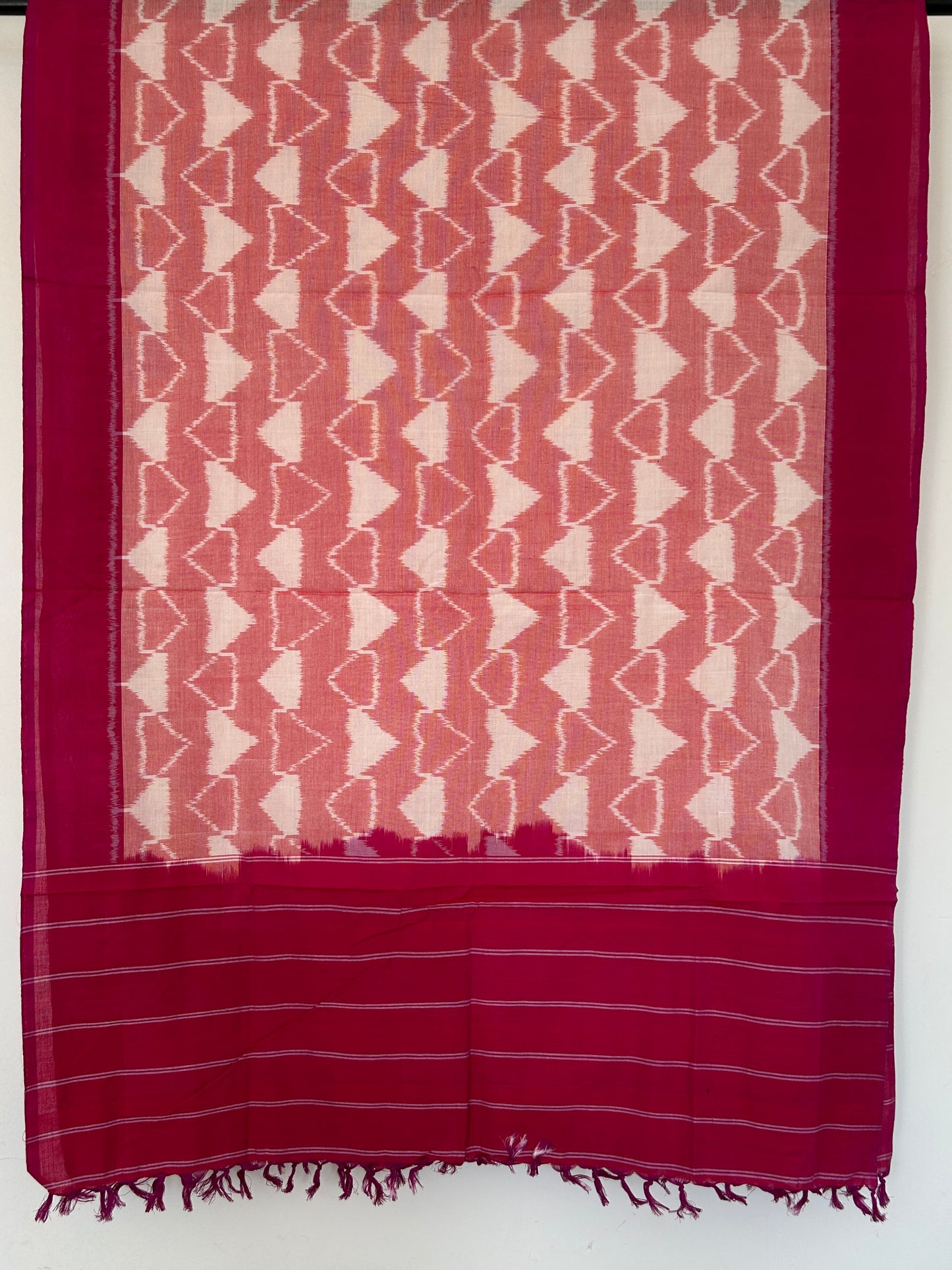 Ikat Mercerized Cotton Dupatta