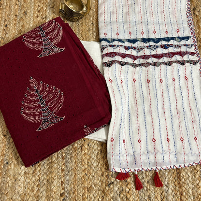 Ajrakh Cotton hakoba Dress Material