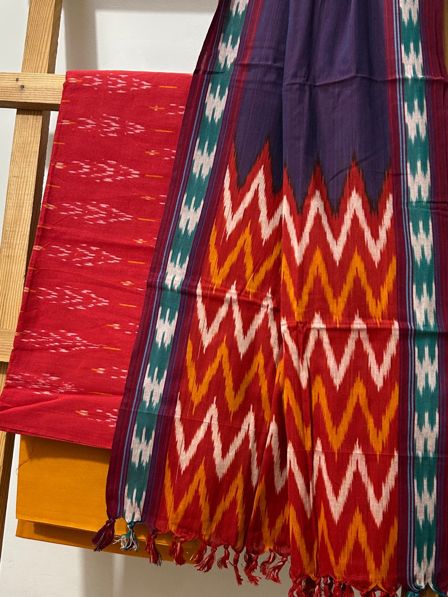 Ikat Cotton Dress Material