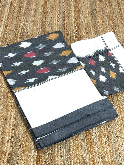 Ikat Double Cot cotton bedsheet