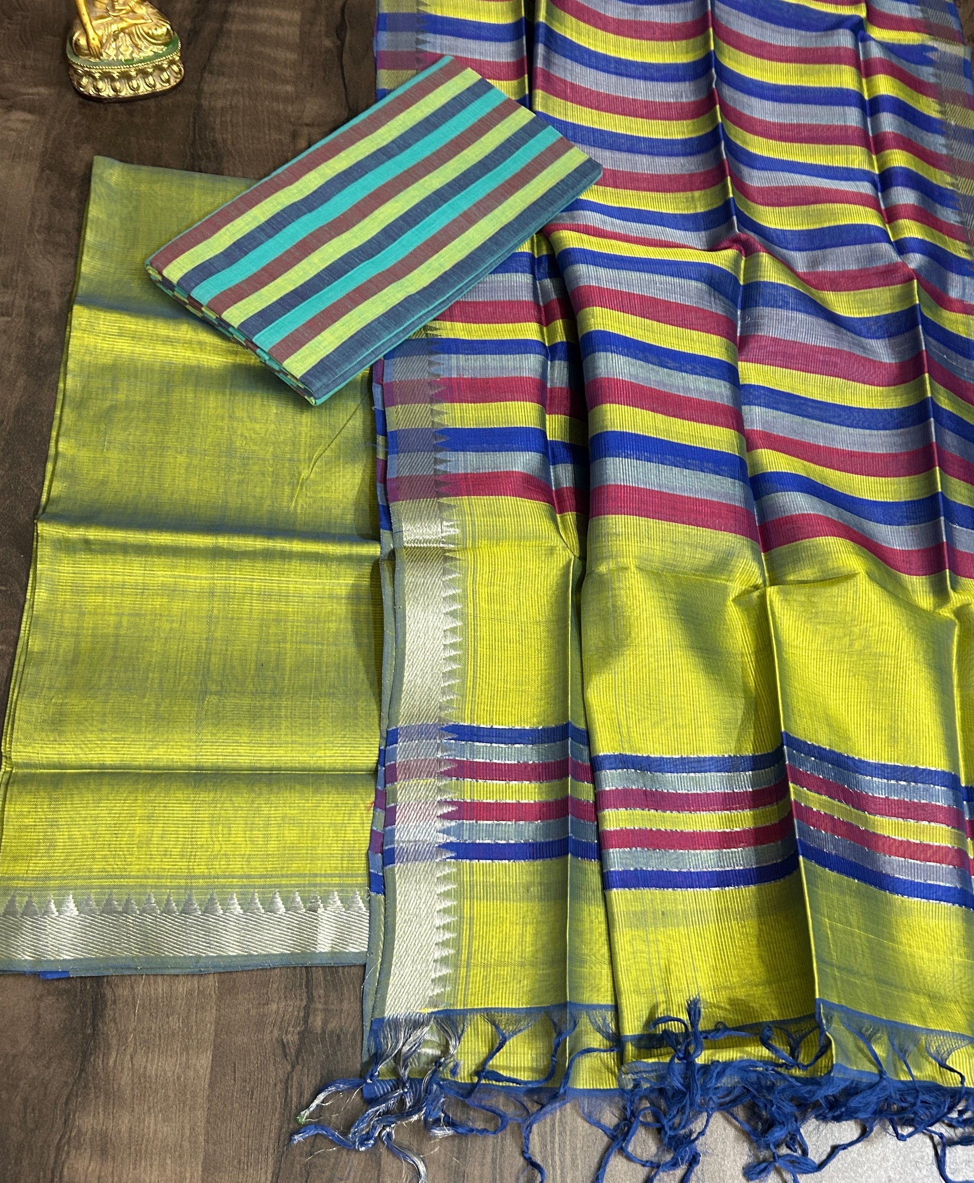 Mangalagiri Silk Cotton Dress Material