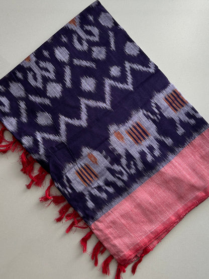 Ikat Mercerized Cotton Dupatta